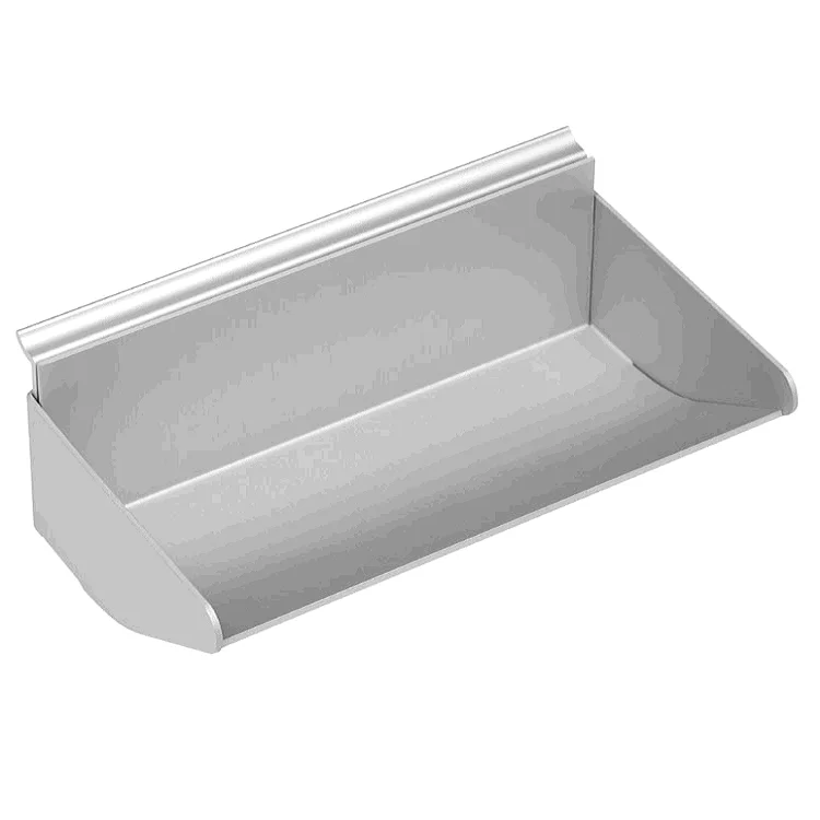 mit ABL 05 Ablageschale für Funktionsspiegel, Aluminium matt, zum Einhängen