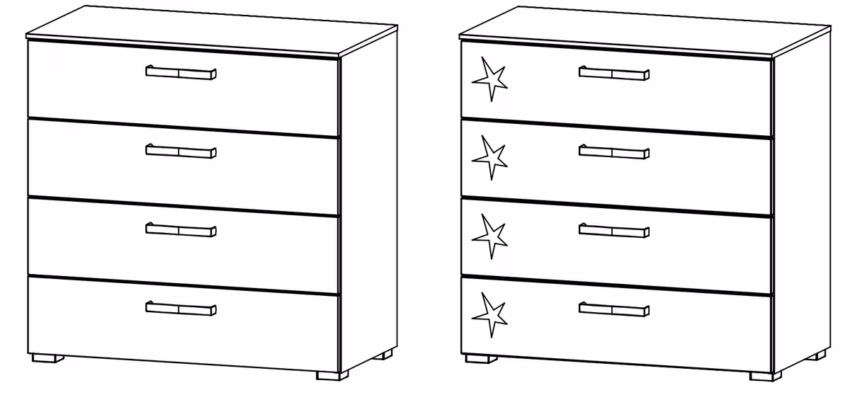 Rauch Select Mavi Extra / Kommoden-Varianten 81 cm hoch - Ansicht 2
