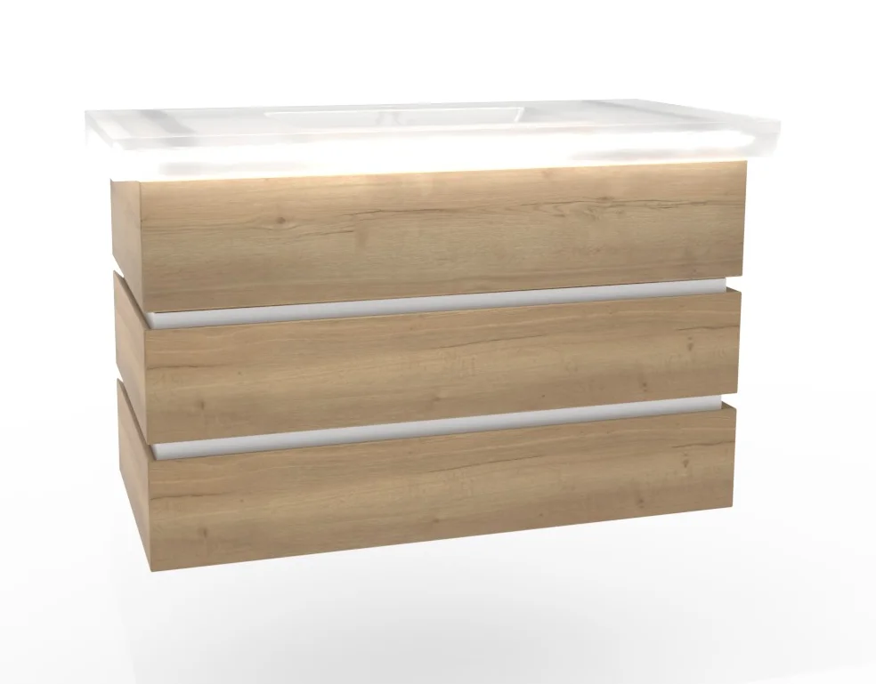Thielemeyer Fresh Massivholz Badmöbelset 800589/801589 - 102 cm - Ansicht 5
