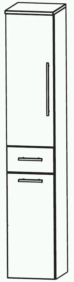 Puris Swing Hochschrank mit Wäschekippe 30 cm HNA053A7W - Ansicht 2