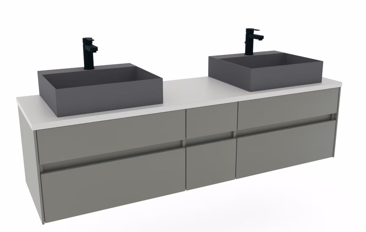 Puris Unique Badmöbel Set - Doppelwaschplatz / 172 cm - Ansicht 6