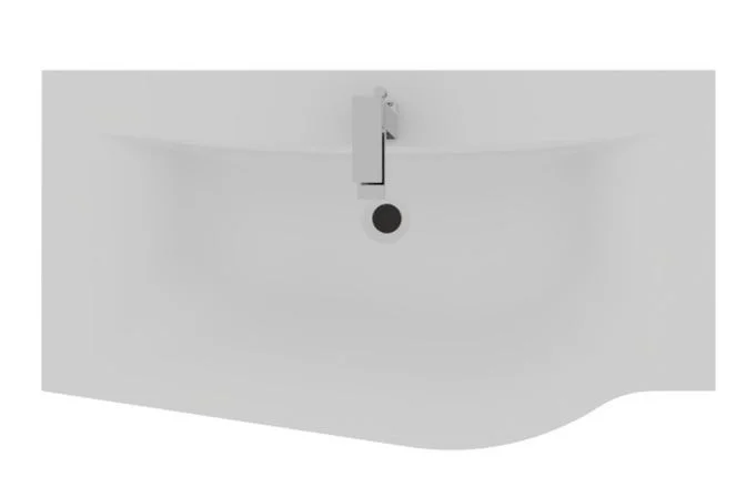 Puris Swing Badmöbelset - 90 cm / geschwungene Seite rechts - Ansicht 11
