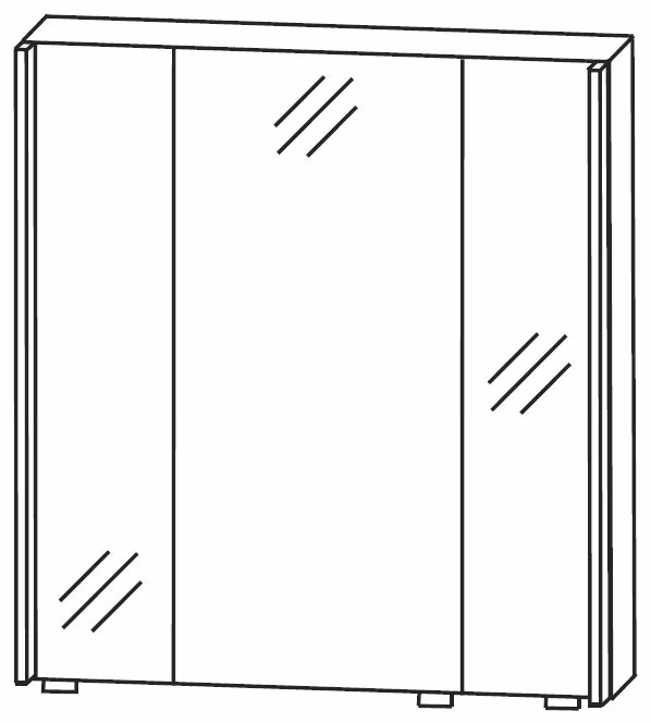 Puris Quada Spiegelschrank 70 cm S2A537003 - Ansicht 2