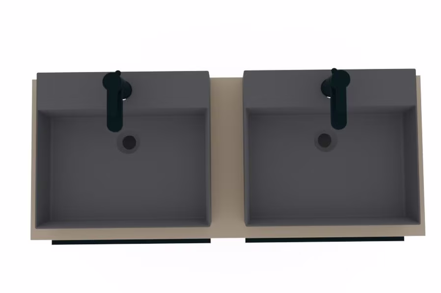 Puris Aspekt Badmöbel Set / Doppelwaschplatz - 120 cm - Ansicht 13