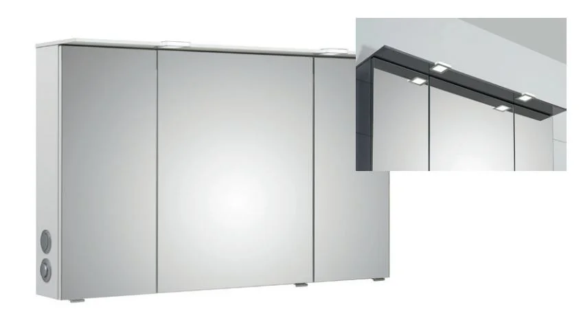 Pelipal  6910 Spiegelschrank mit LED-Lichtkranz / 85 cm breit