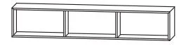 Puris Aspekt Bad-Funktionsregal / 30 cm / 60 cm / 90 cm - Ansicht 4