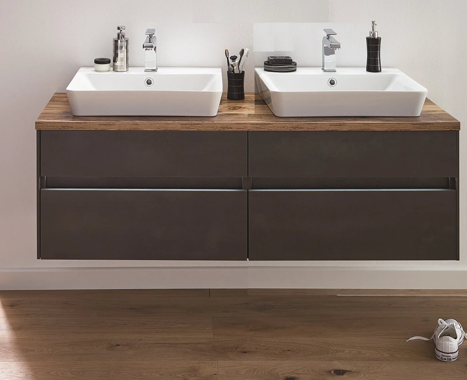 Puris Unique Waschtisch mit Unterschrank  142 cm breit