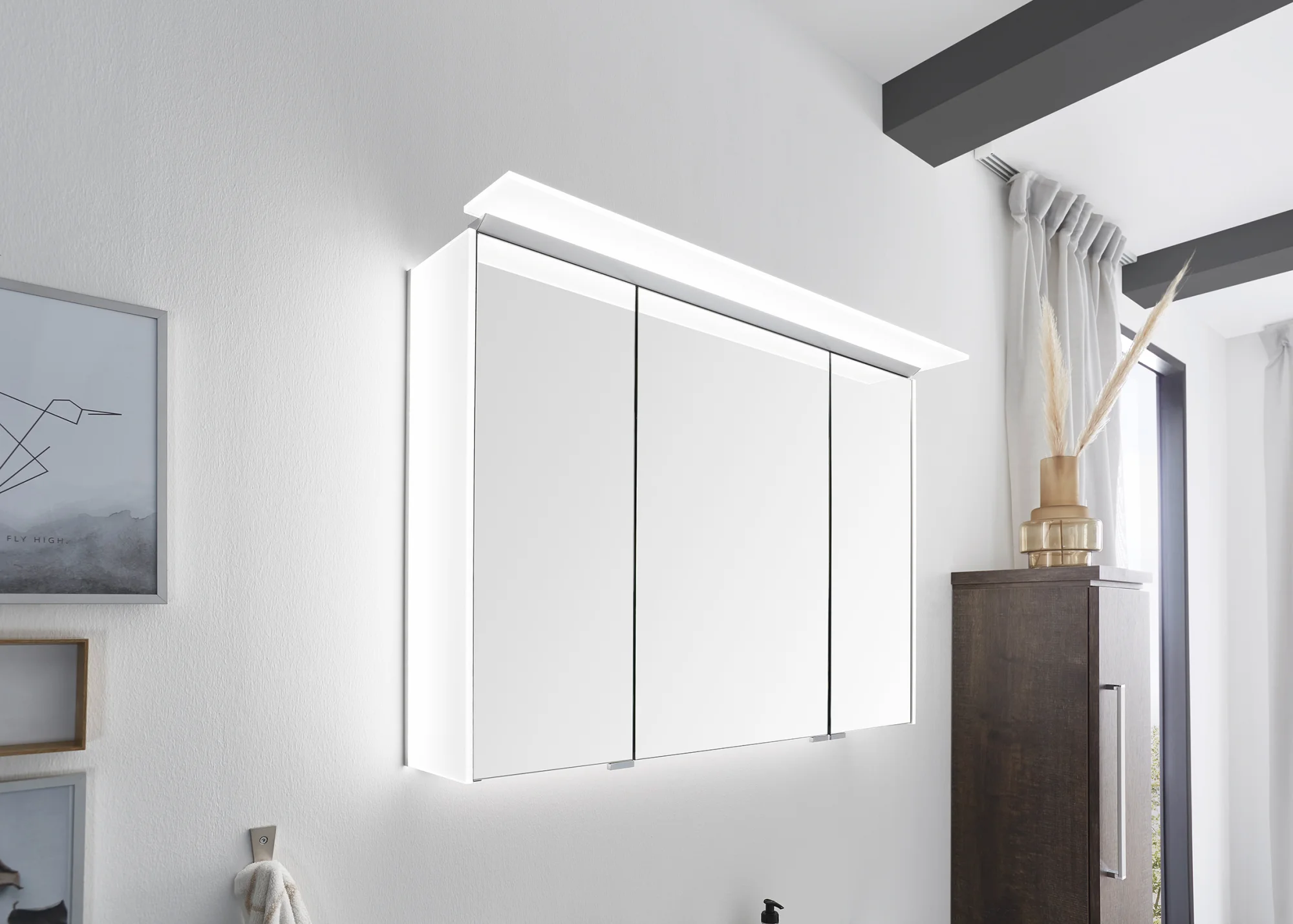Puris Cool Line Badmöbelset 90 cm - mit Spiegelschrank Serie C - Ansicht 5