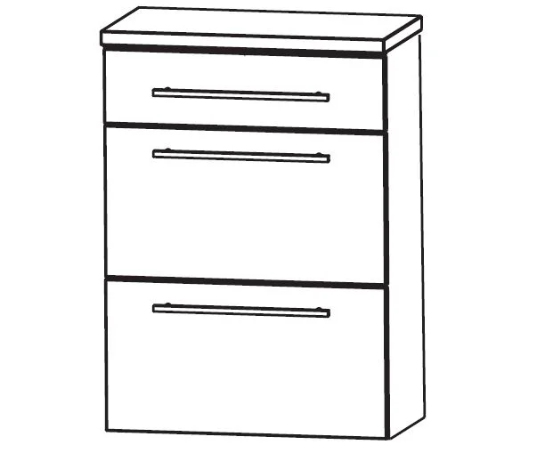 Puris Classic Line Highboard 60 cm HBA566A7M - Ansicht 2
