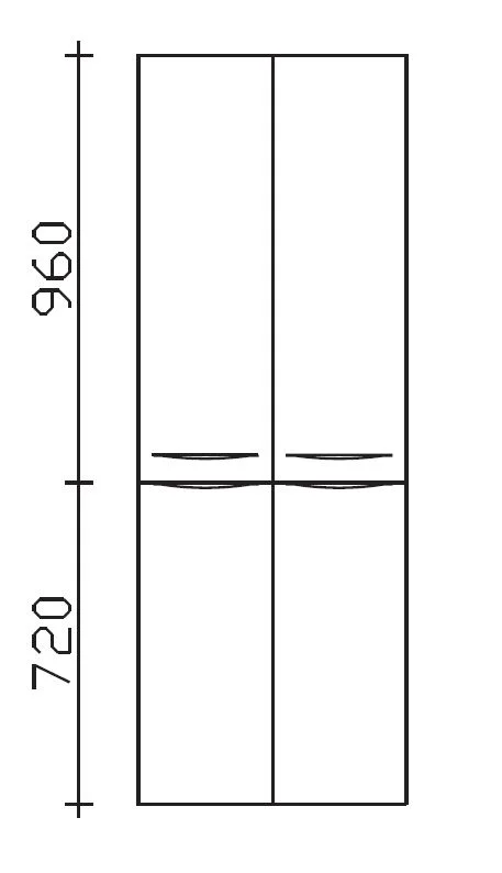 Pelipal 6025 Hochschrank 60 cm 6025-HS 60-01 - Ansicht 3