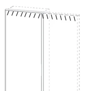 für 6-türigen Kleiderschrank á 16 Watt - 302,2x224,3 cm - NUR Beleuchtung -> Passepartoutrahmen muss vorab ausgewählt werden - inkl. einer platzierbaren 4-Kanal Funkfernsteuerung