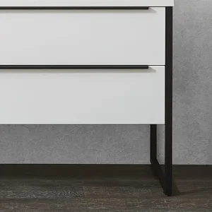 mit Metallkonsole / 2 Stück / in schwarz matt