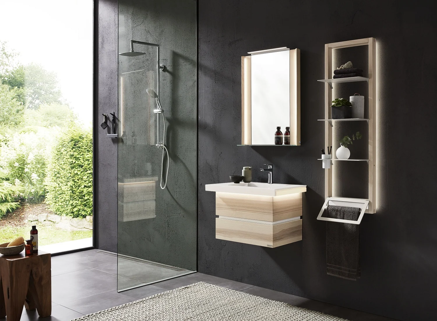 Thielemeyer Fresh Massivholz Badmöbelset 800362/801362 - Vorschlag 1 - 62 cm - Ansicht 2