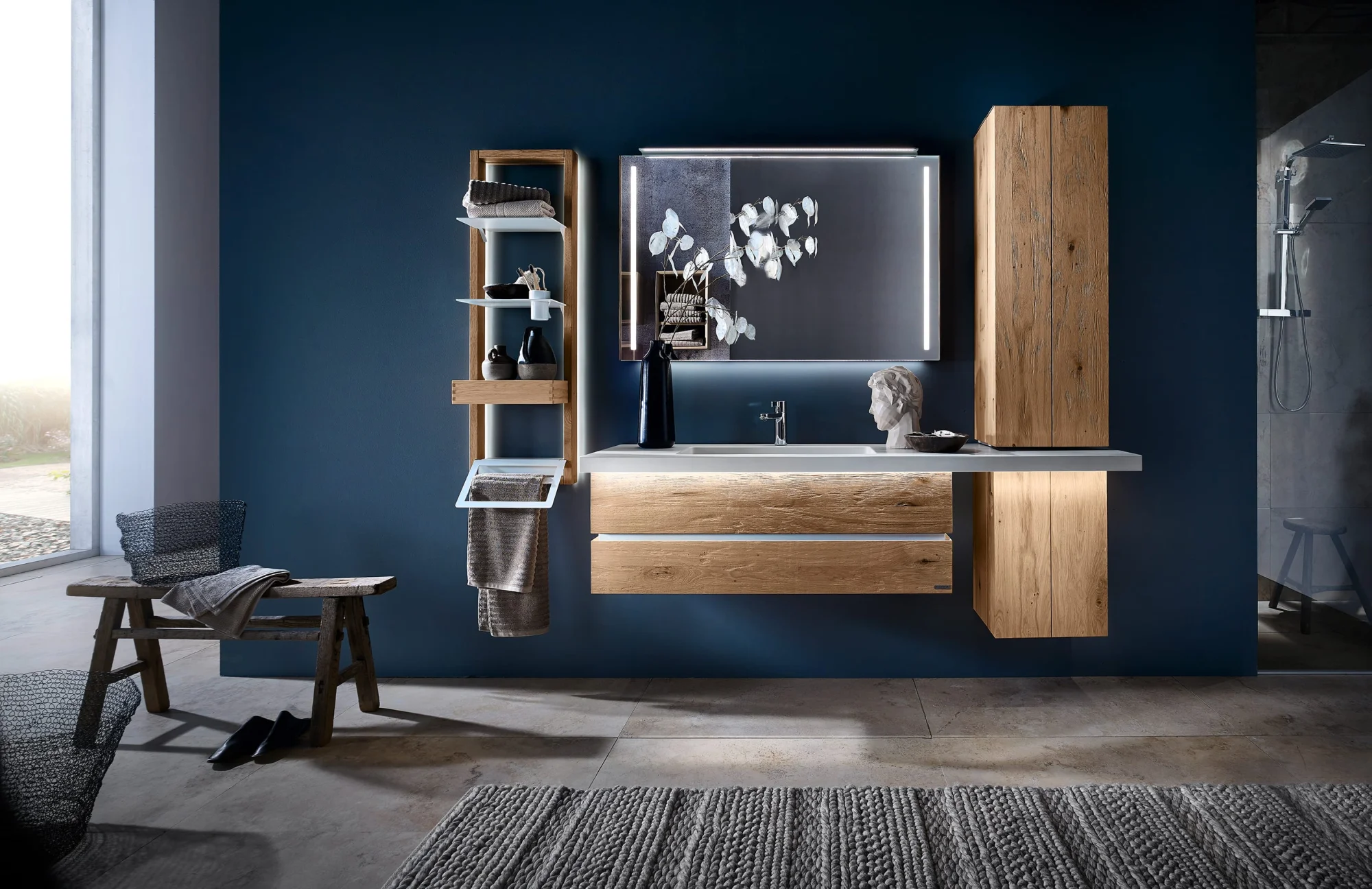 Thielemeyer Fresh Massivholz Badmöbelset 800471/801471 - Vorschlag 16 - 177 cm