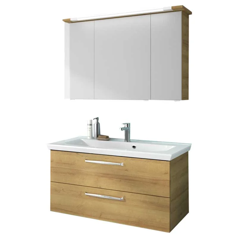 Pelipal TrenTino Badmöbel Set 110 cm - Konfigurator mit Spiegelschrank