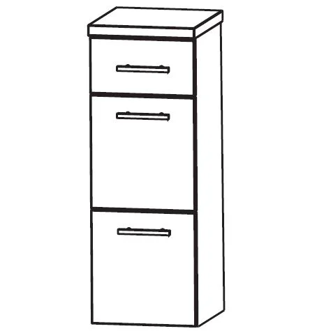 Puris Classic Line Highboard 40 cm HBA564A7M - Ansicht 2
