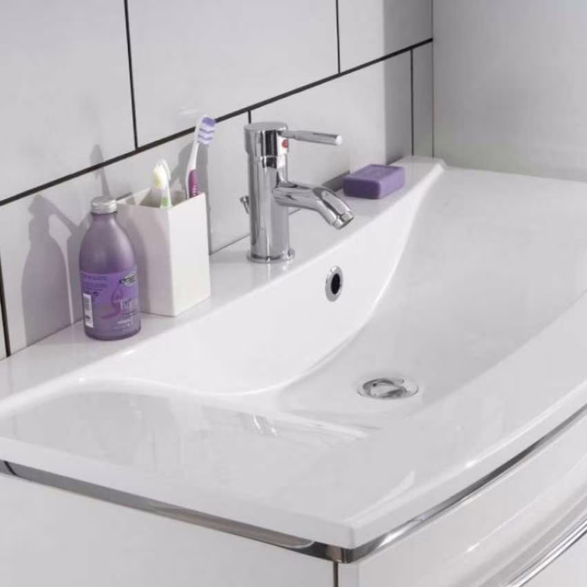 MARLIN 3040city Waschtisch-Set 60 cm - Mineralmarmor - Ansicht 7