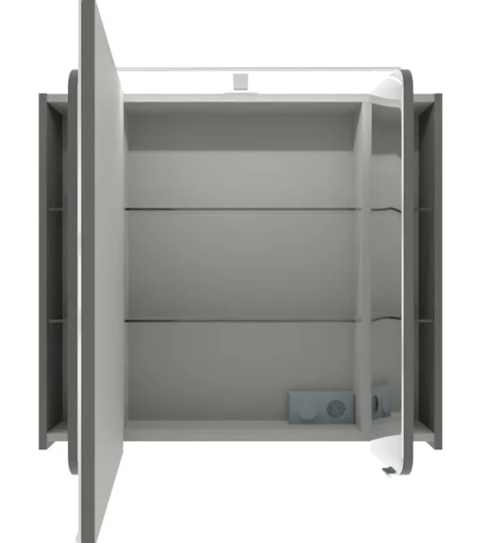 Pelipal 4005 Spiegelschrank mit LED-Aufsatzleuchte 90 cm breit - Ansicht 2