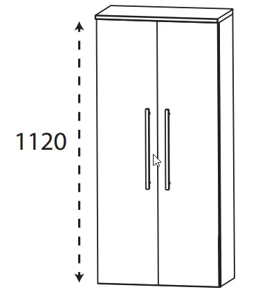 Puris Protection1 - Mittelschrank MNA716A01 / 60 cm - Ansicht 2