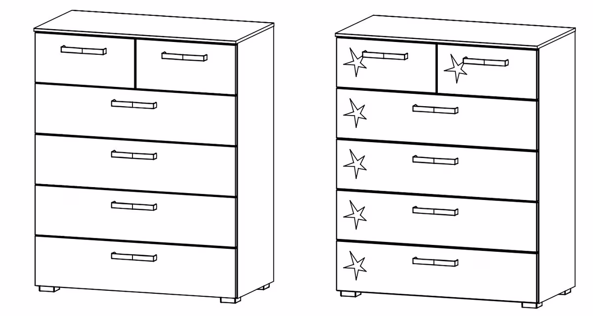 Rauch Select Mavi Extra / Kommoden-Varianten 100 cm hoch - Ansicht 3