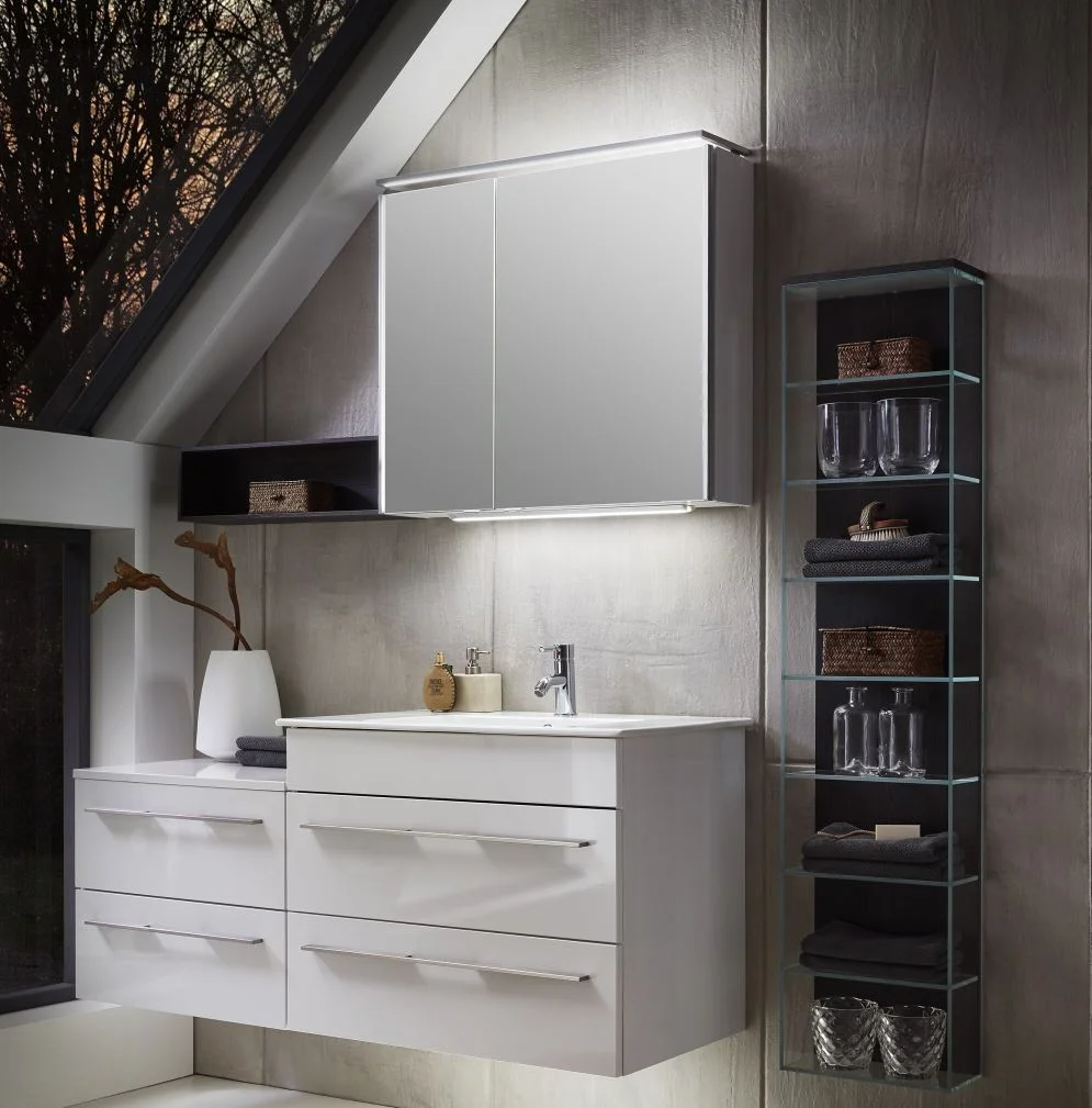 MARLIN 3260fair Kombination 80 cm / mit Spiegelschrank - Ansicht 2
