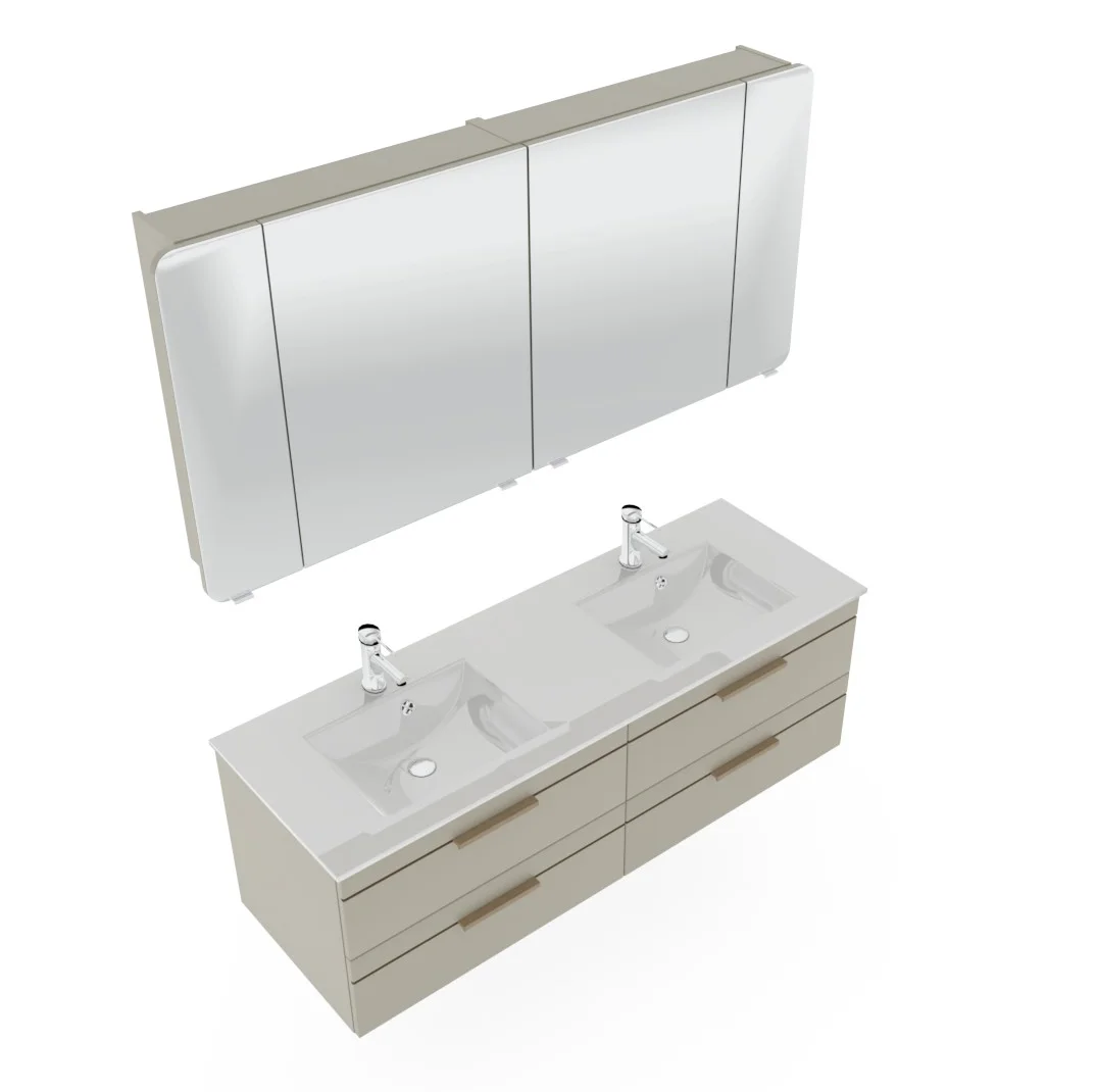 Pelipal Balto Badmöbel-Set - Doppelwaschplatz, 148 cm - Ansicht 6