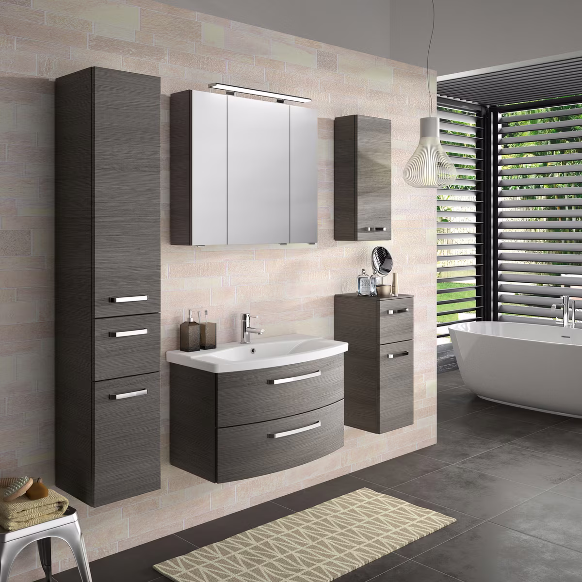 Pelipal 4010 Spiegelschrank mit Aufsatzleuchte 80 cm 4850._8050 - Ansicht 3
