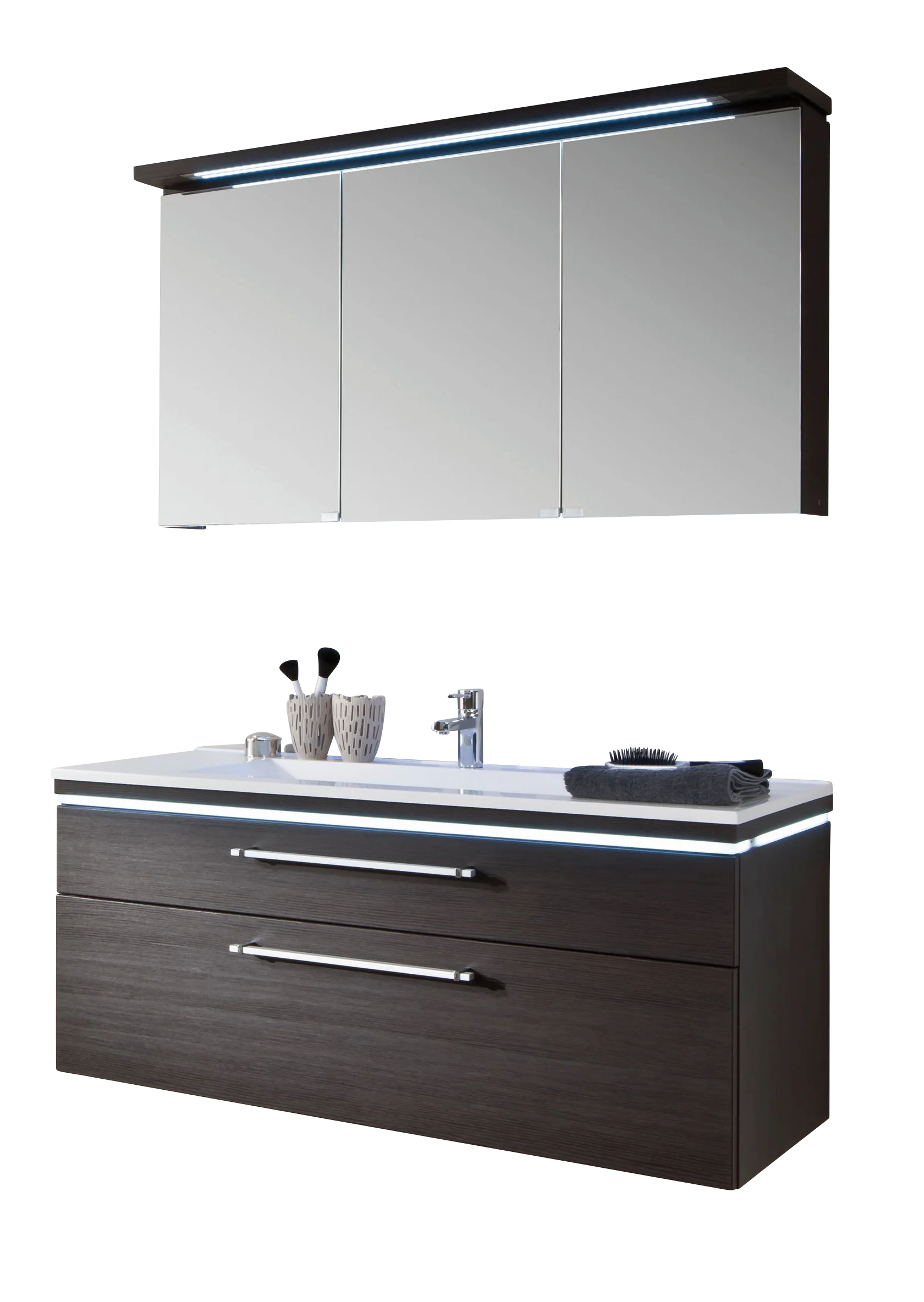 Puris Cool Line Badmöbel Set 122 cm breit kombinierbar