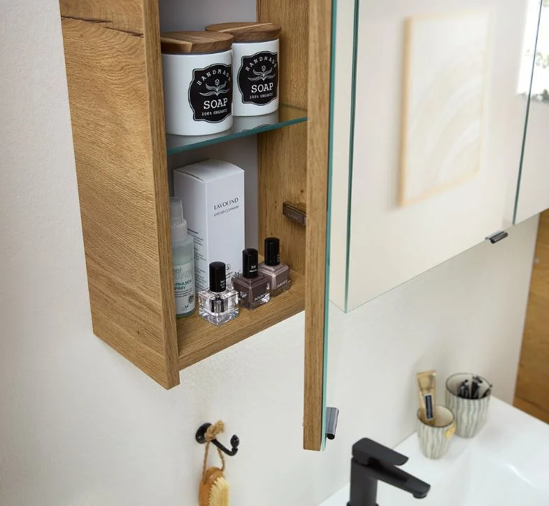 Pelipal 7045 Badmöbel Kombination 130 cm - mit Doppelwaschtisch mit Spiegelschrank - Ansicht 11
