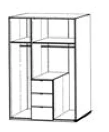 Korpus - Breite 150cm / Höhe 222cm
