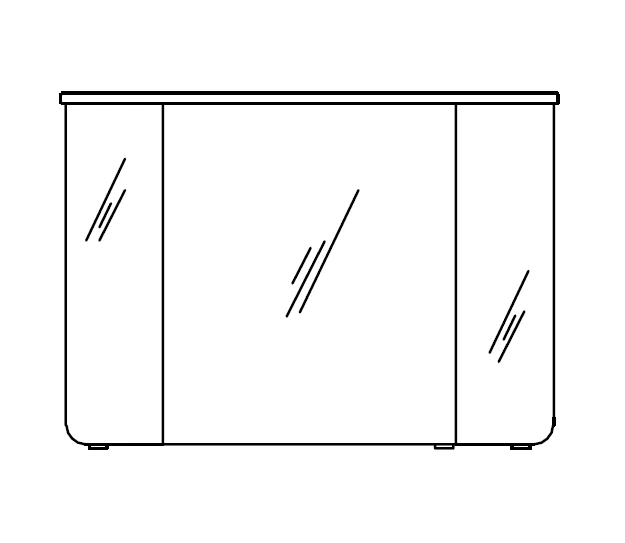 Pelipal Cassca Spiegelschrank 100 cm CS-SPS 01 - Ansicht 2