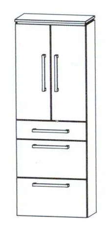 Puris Cool Line Hochschrank 60 cm HNA096A5M - Ansicht 2