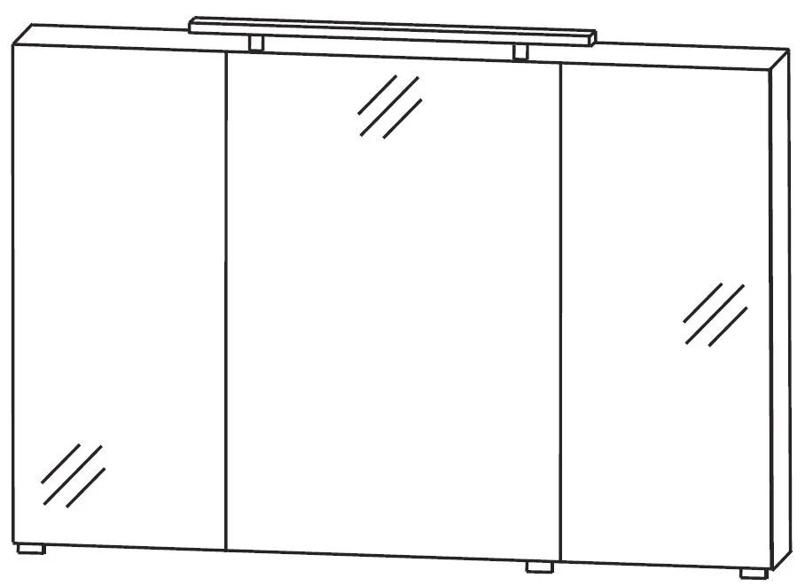 Puris Quada Spiegelschrank 120 cm S2A531267 - Ansicht 2