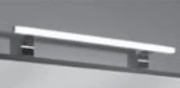 mit LED Aufsatzleuchte Alina - für Spiegelschrank der Serie C, mit seitlicher Beleuchtung - passend mit 50 cm oder 80 cm Länge