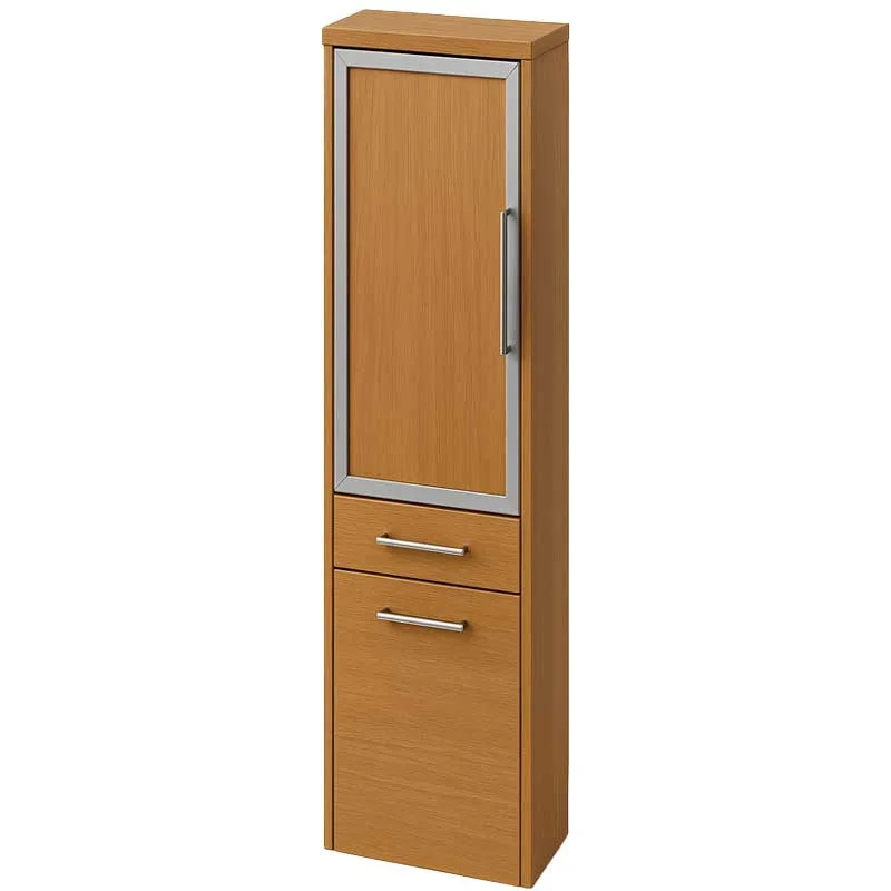 Puris Swing Glastür-Hochschrank mit Wäschekippe 30 cm HNA053B7W