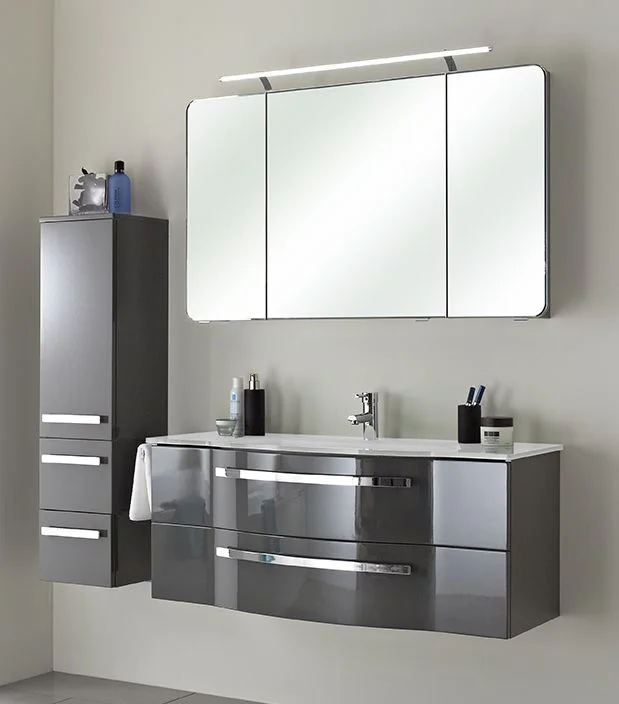 Pelipal 4005 Kombination 117 cm mit Spiegelschrank mit LED-Aufsatzleuchte - Ansicht 3