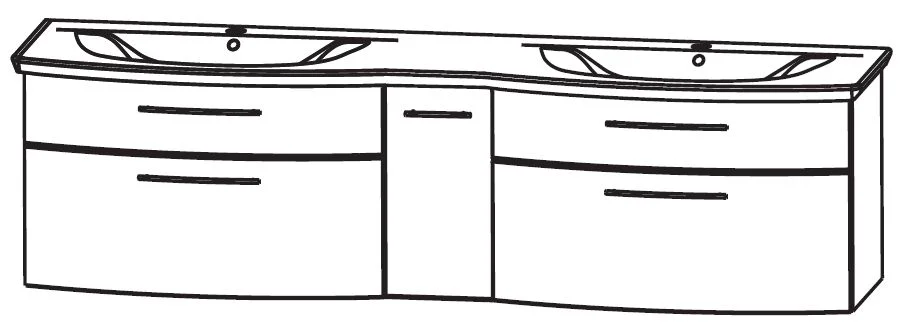 Puris Linea Waschplatz 170 cm - Ansicht 6