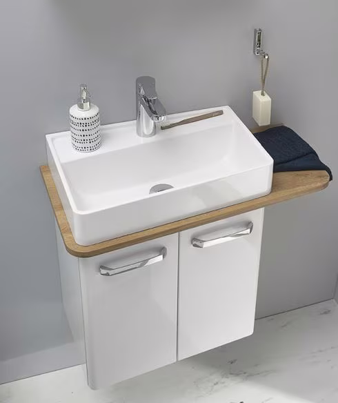 Pelipal 6905 Waschtisch-Set 50 / 71 cm - Ausführung links mit Verbundplatte - Ansicht 2