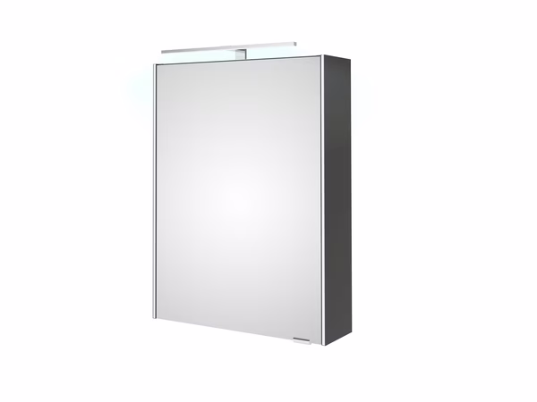 mit 6010-SPSB 01 Spiegelschrank mit LED-Lichtkranz oben, LED-Profil seitlich, 1-trg.