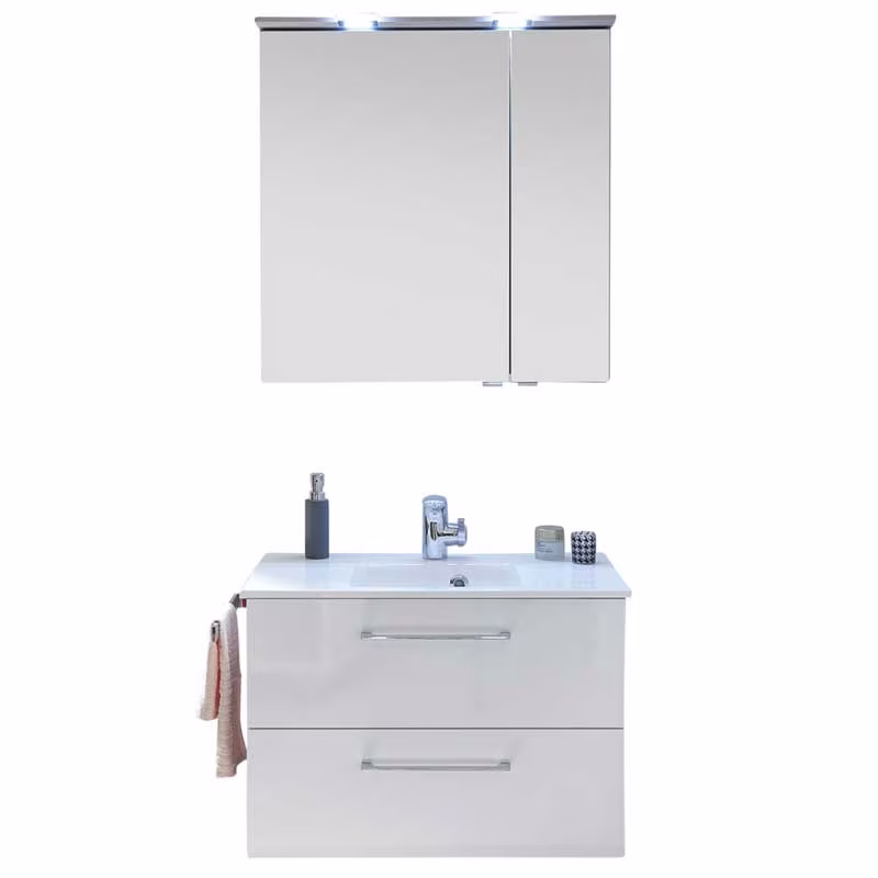 Pelipal 6910 Spiegelschrank mit LED-Lichtkranz / 60 cm