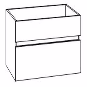 Waschtisch-Unterschrank 1 feste Blende, 1 Schubkasten