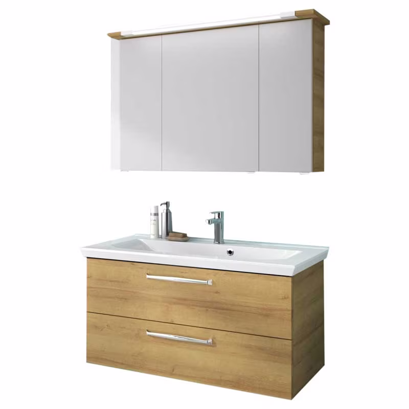 Pelipal TrenTino Badmöbel Set 110 cm - Konfigurator mit Spiegelschrank