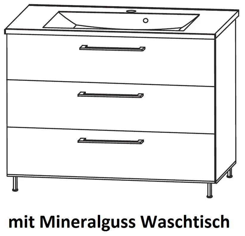 Puris Quada Waschplatz 100 cm SETQU101/2 - Ansicht 9