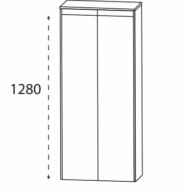 Puris New Xpression - Mittelschrank / 62,5 cm breit - Ansicht 2