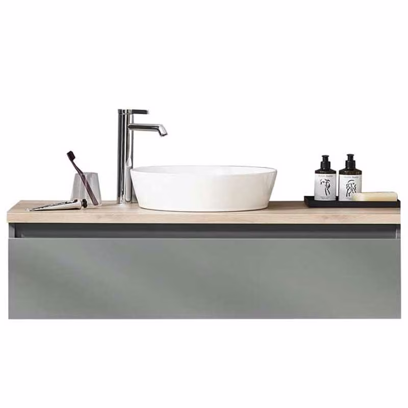 Puris Vialli Waschtisch mit Unterschrank 120 cm breit - Becken mittig