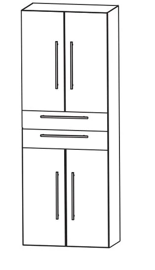 Puris Fine Line Bad-Hochschrank 60 cm breit HNA046001