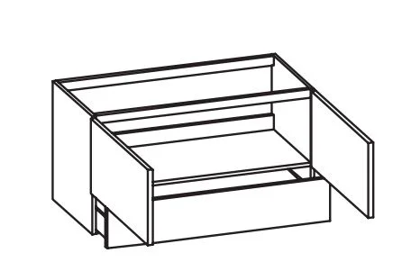 Pelipal Quickset 341 - Badmöbelset 100 cm breit - Ansicht 5