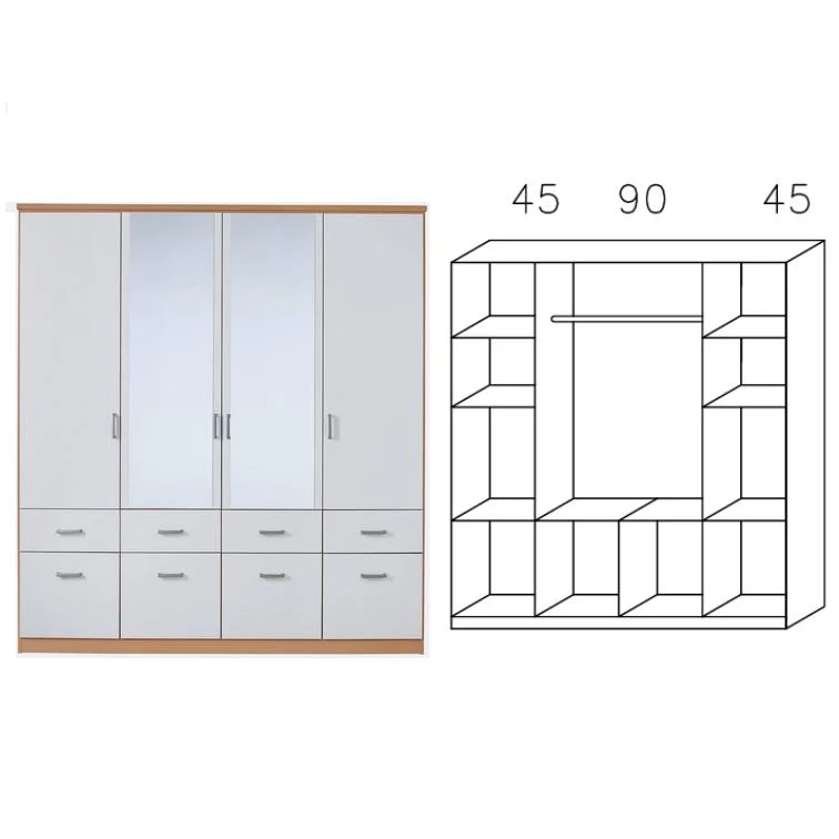 0R99 Dreht.-Kombischrank - Breite 181 cm