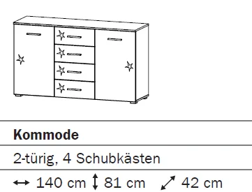 Rauch BLUE Celle Kombikommode 6155