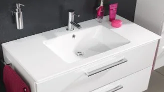 mit Keramik Möbelwaschtisch